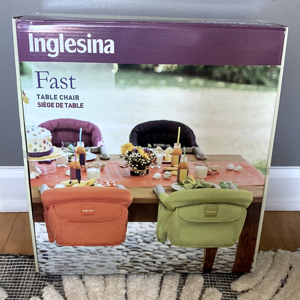 NEW IN BOX - Brand New Inglesina Baby Table Chair, Black